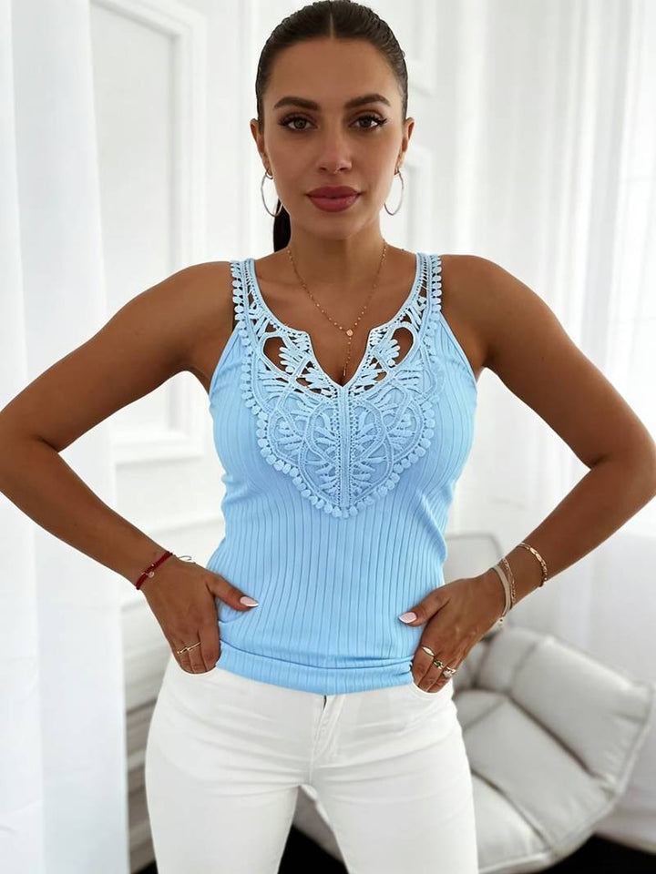 Hajar - Débardeur en Dentelle Élégant
