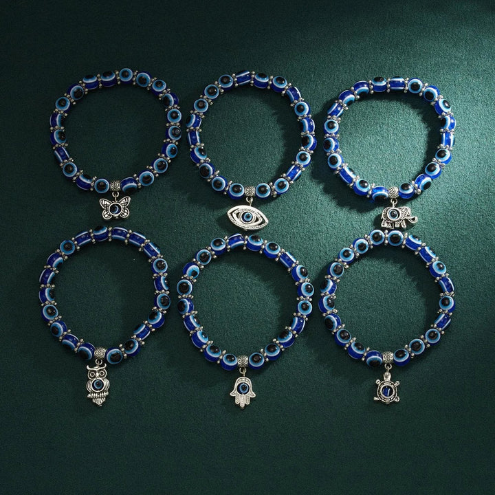 Eliani - Bracelet De Cheville Saphira Avec Breloques « Œil Maléfique »