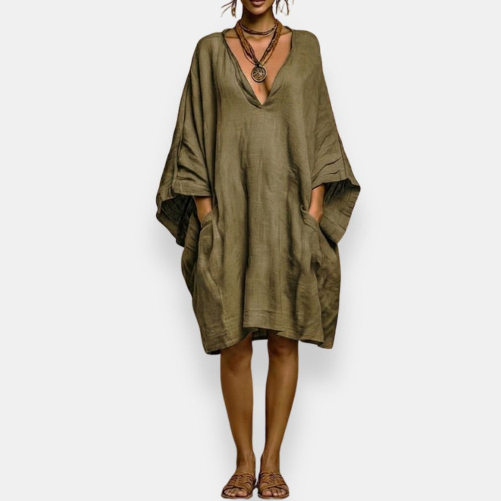 Diaraye - Robe Ample À Taille Basse