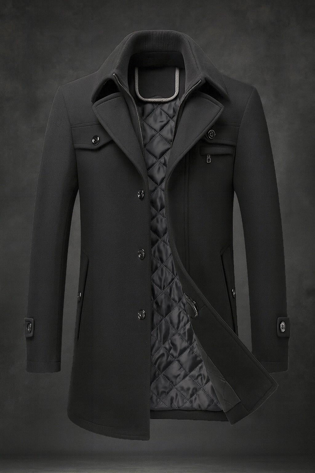 Edoardo - Manteau en Laine à Boutons