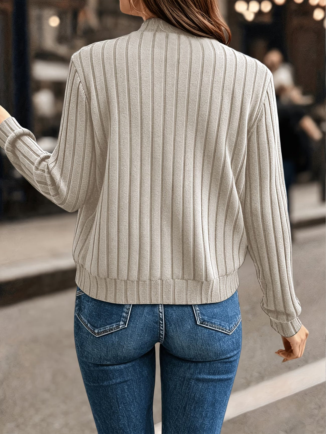 Nalia - Veste en Maille À Manche Unique