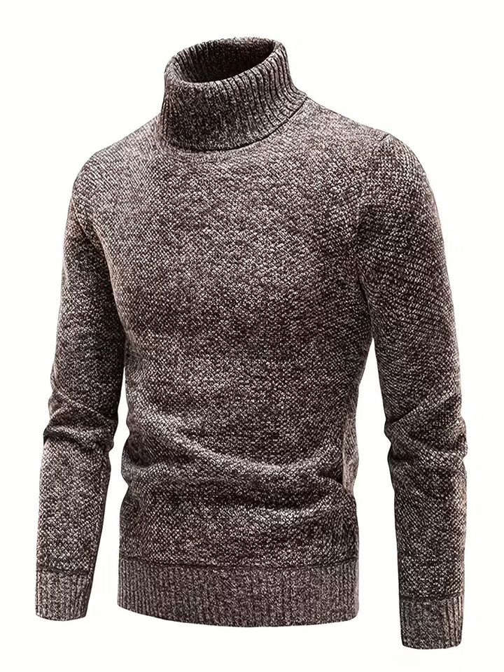 Wessam - Pull en Maille À Col Roulé Élégant