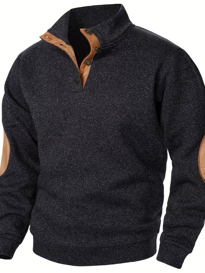 Kashyap - Sweat Shirt à col Montant et Manches Longues