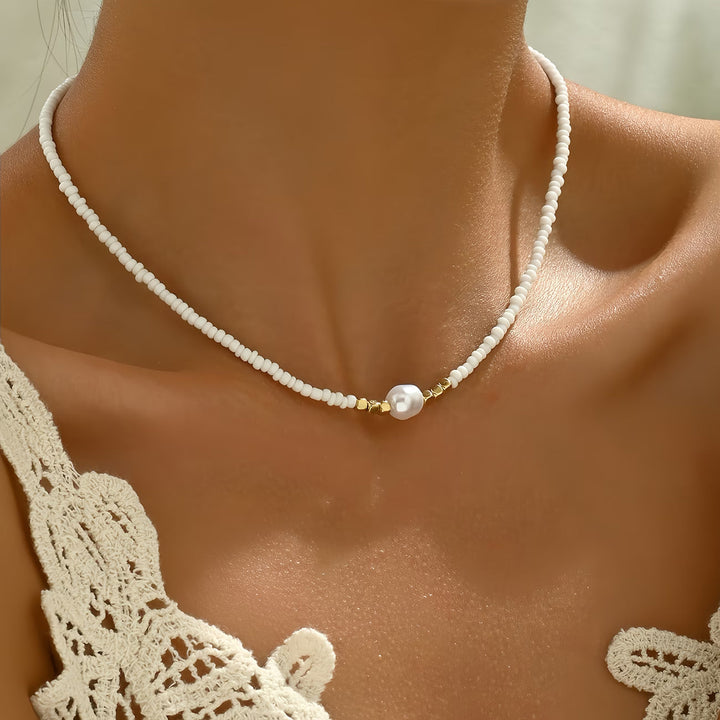 Araya - Collier Turquoise Et Perle