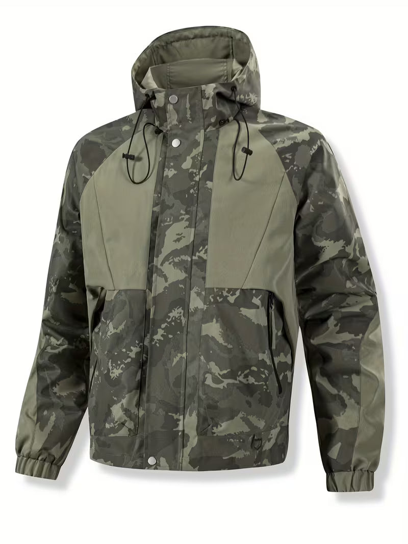 Brekks - Veste Coupe-Vent À Capuche Motif Camouflage