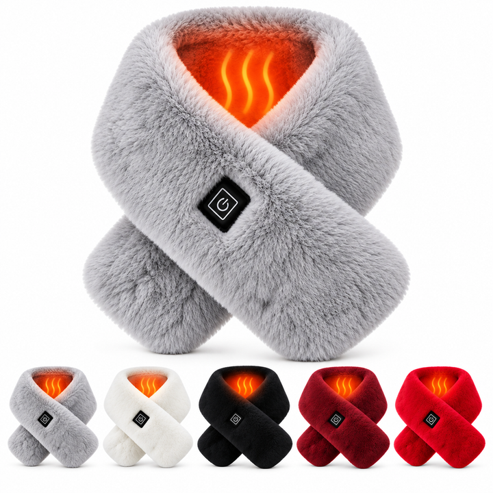 Zobia - Écharpe en Peluche Chauffante