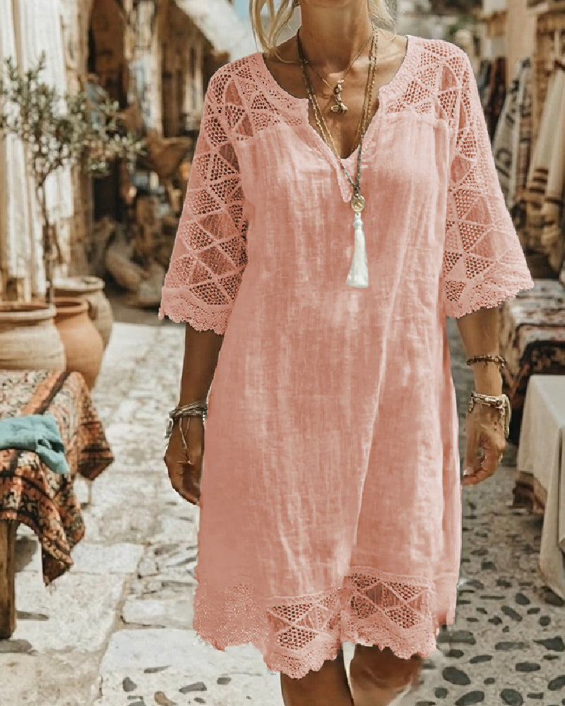 Kilina - Robe En Dentelle à Col En V