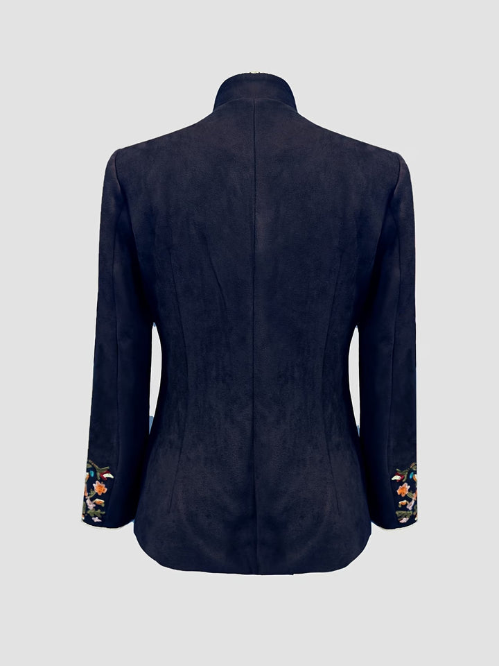 Anisaa - Veste Élégante À Col Montant