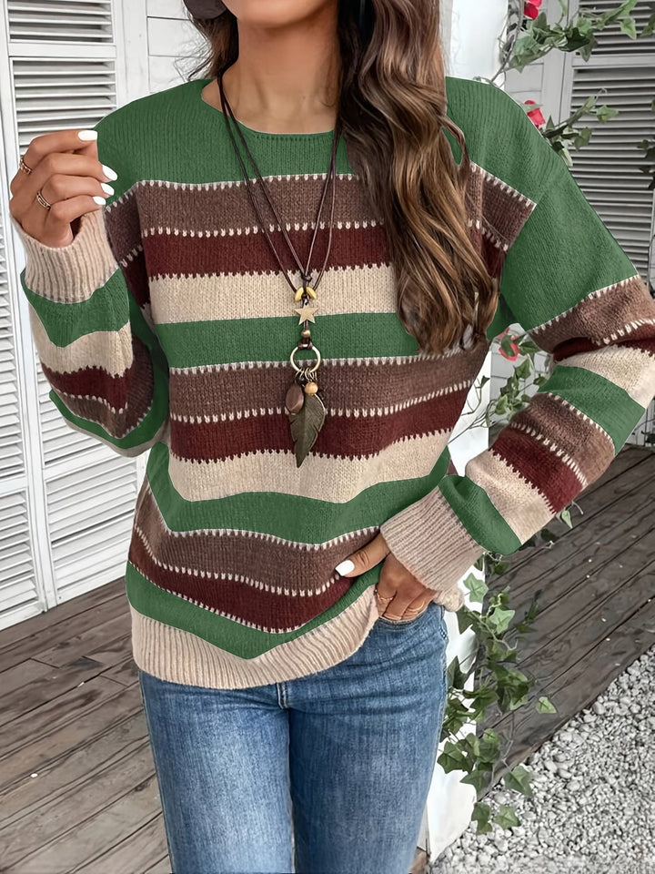 Fadina - Pull en Maille À Manches Longues