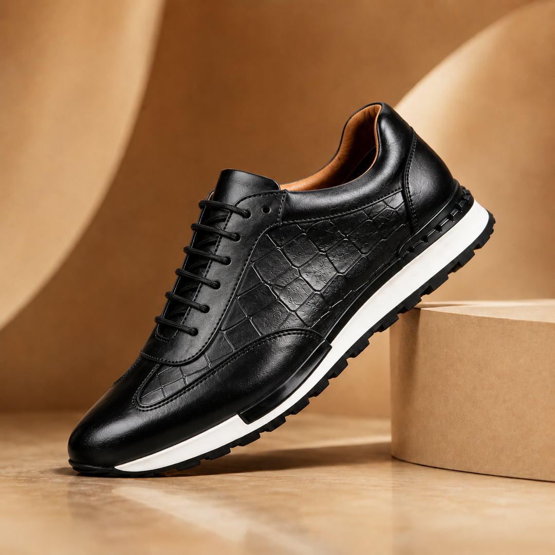 Hubert - Baskets en Cuir à Lacets