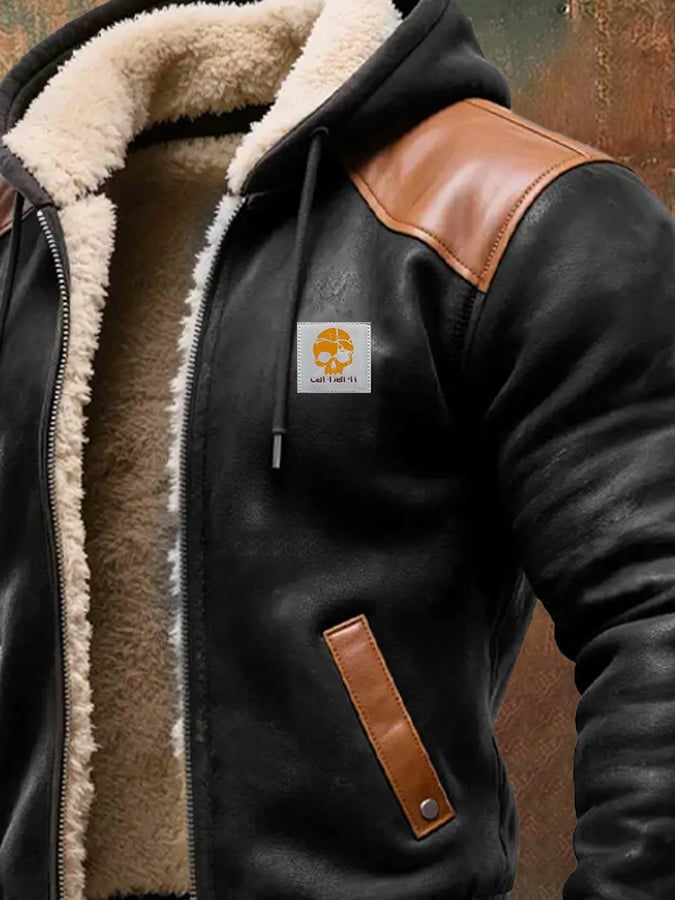 Kruithof - Veste à Capuche Doublée en Polaire