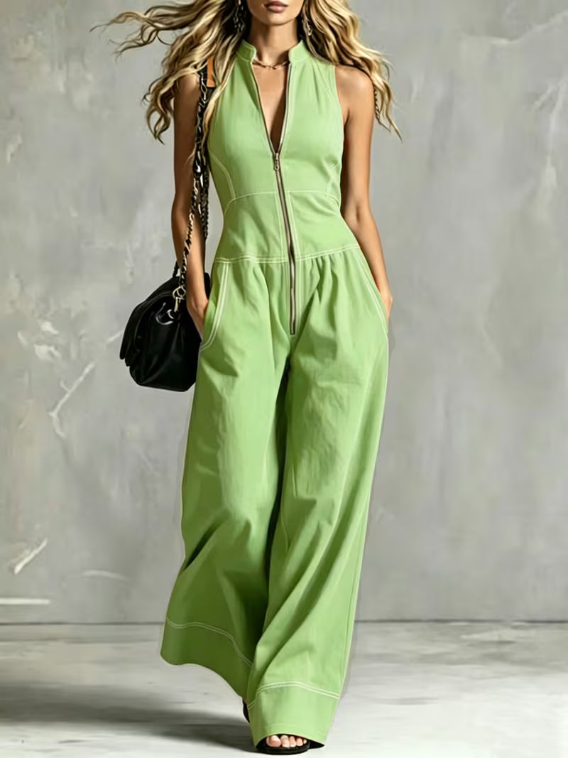 Bryana - Combinaison à Rayures en Patchwork