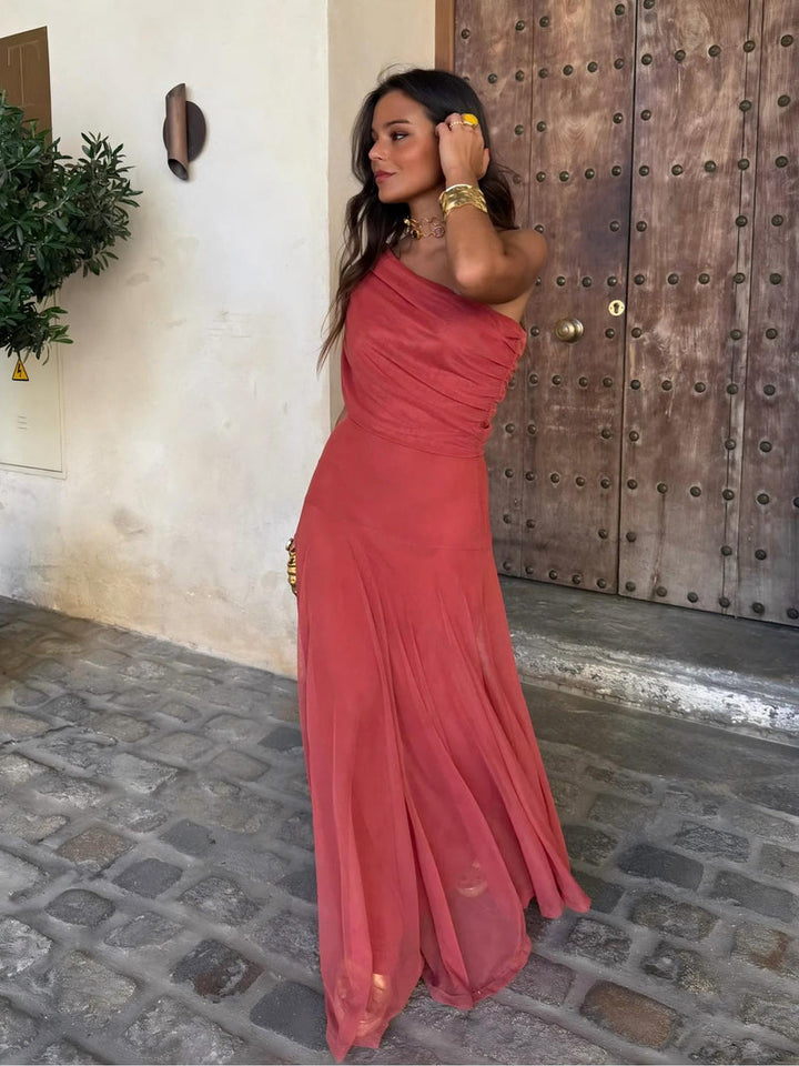 Dainia - Robe Longue Asymétrique en Maille