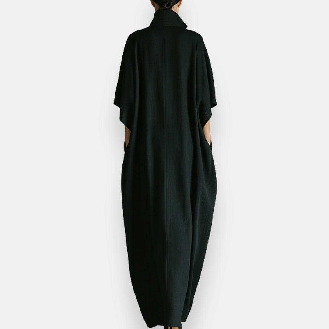 Maricel - Robe À Col Montant Et Poches Latérales