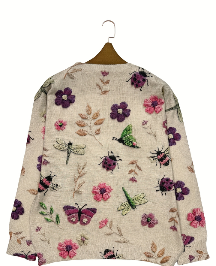 Lesa - Maglione Con Stampa Floreale E Di Insetti