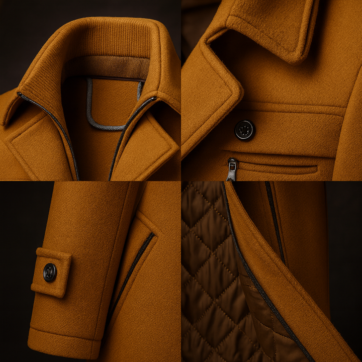 Edoardo - Manteau en Laine à Boutons