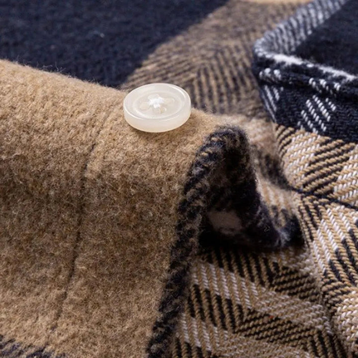 Joman - Chemise À Carreaux À Manches Longues Et Boutons