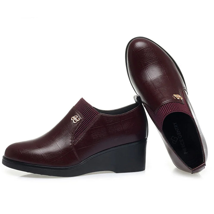 Switolina - Chaussures À Talons Compensés en Cuir Tendance