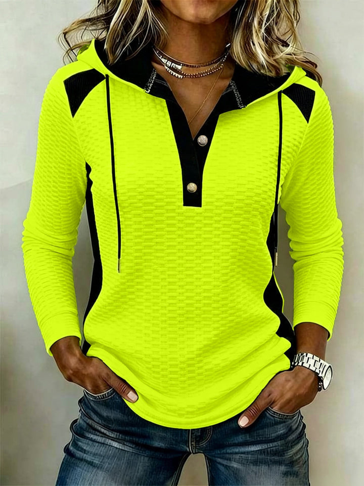 Karine - Hoodie Décontracté À Manches Longues