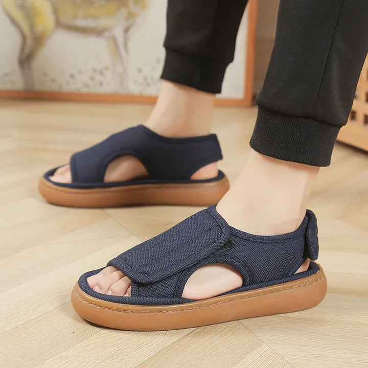Karena - Sandales Réglables Antidérapantes à Fermeture Velcro
