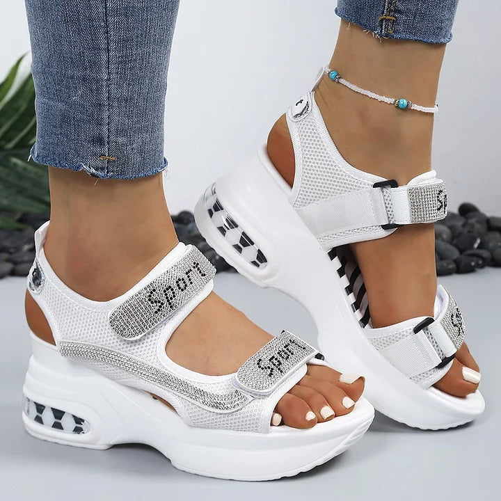 Terezie - Sandales Orthopédiques Tendance Ornées De Cristaux