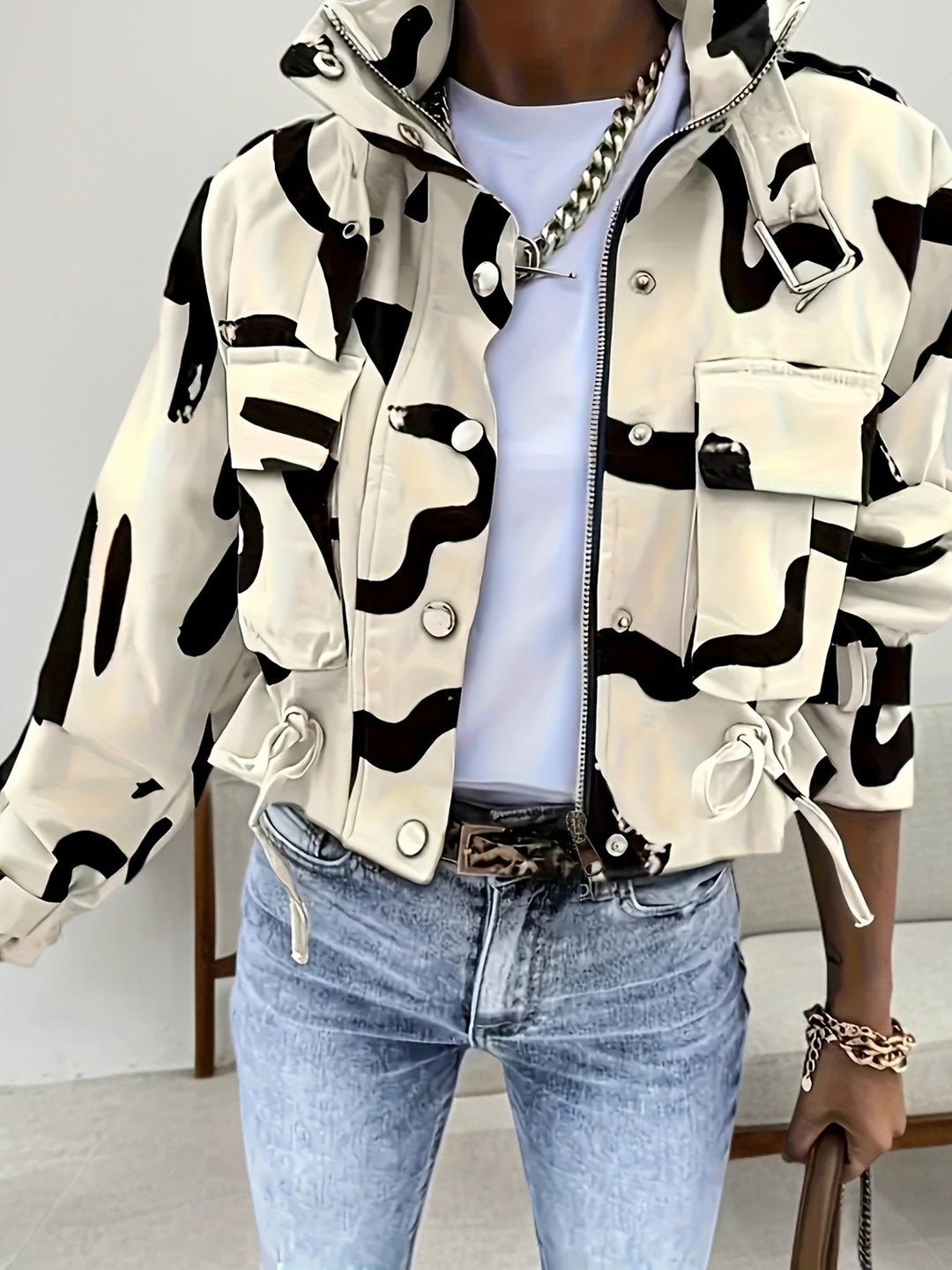 Fredely - Veste À Taille Cordon Et Multiples Poches