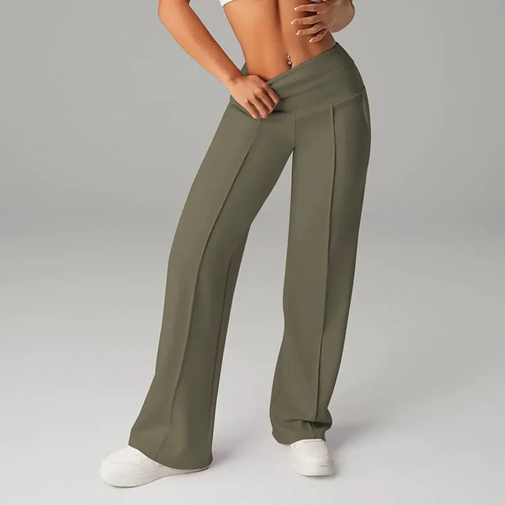 Alimatou - Pantalon Droit À Jambes Larges