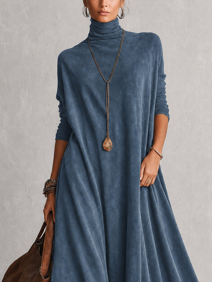 Albria - Robe Longue à Manches Longues Style Vintage