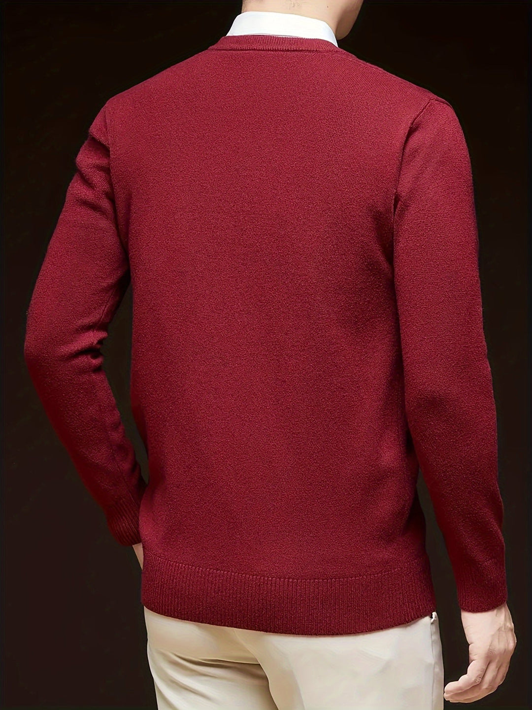 Dionysis - Pull en Maille à Col en V « Cross Border »