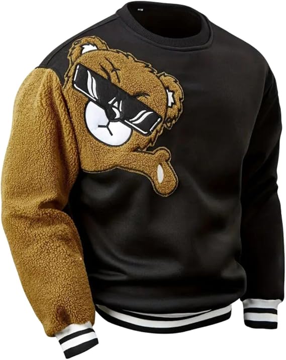 Linnar - Sweat-Shirt Avec Écusson Ours en Peluche