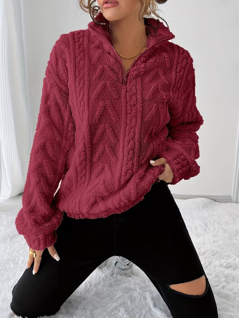 Nessia - Sweat-Chemise Polaire Chaud Et Polyvalent