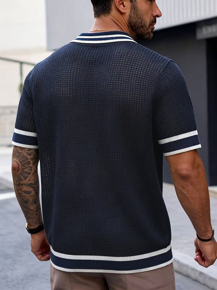 Walt - Chemise En Maille à Col à Revers