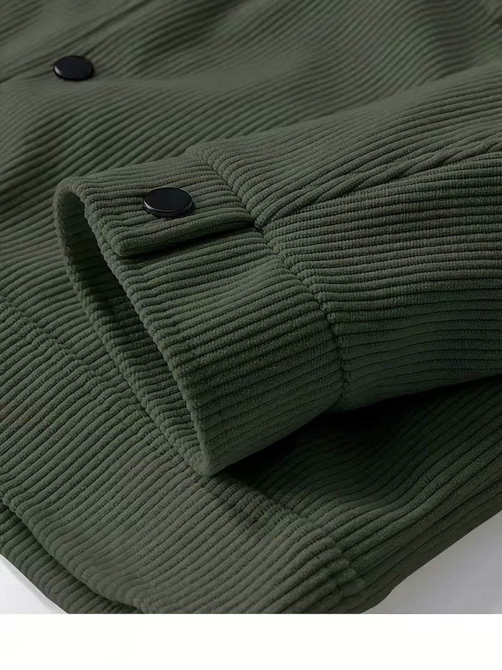 Matthaus - Veste en Velours Côtelé Avec Col et Poches à Rabat