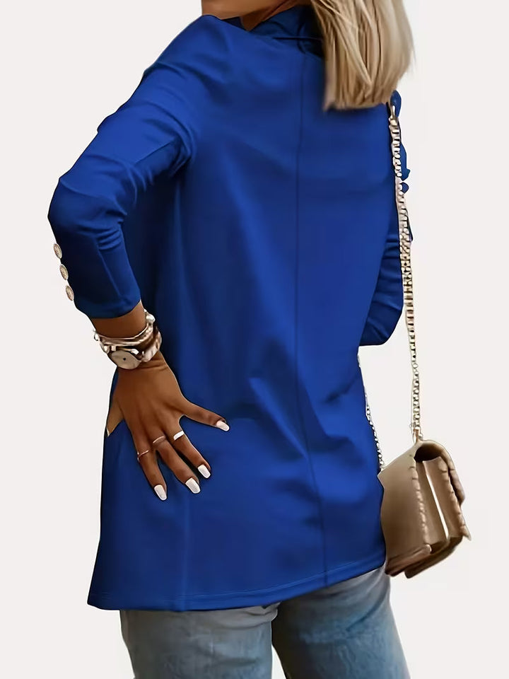 Nikia - Blazer À Manches Longues Et Boutons Décoratifs