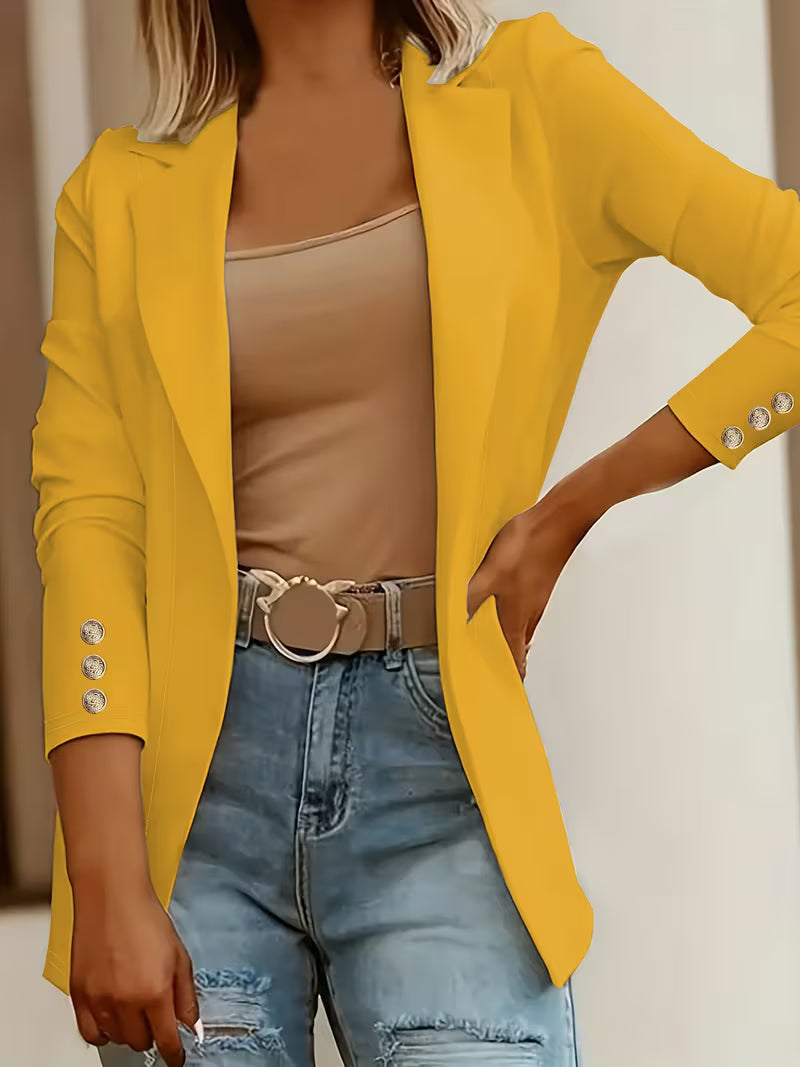 Nikia - Blazer À Manches Longues Et Boutons Décoratifs