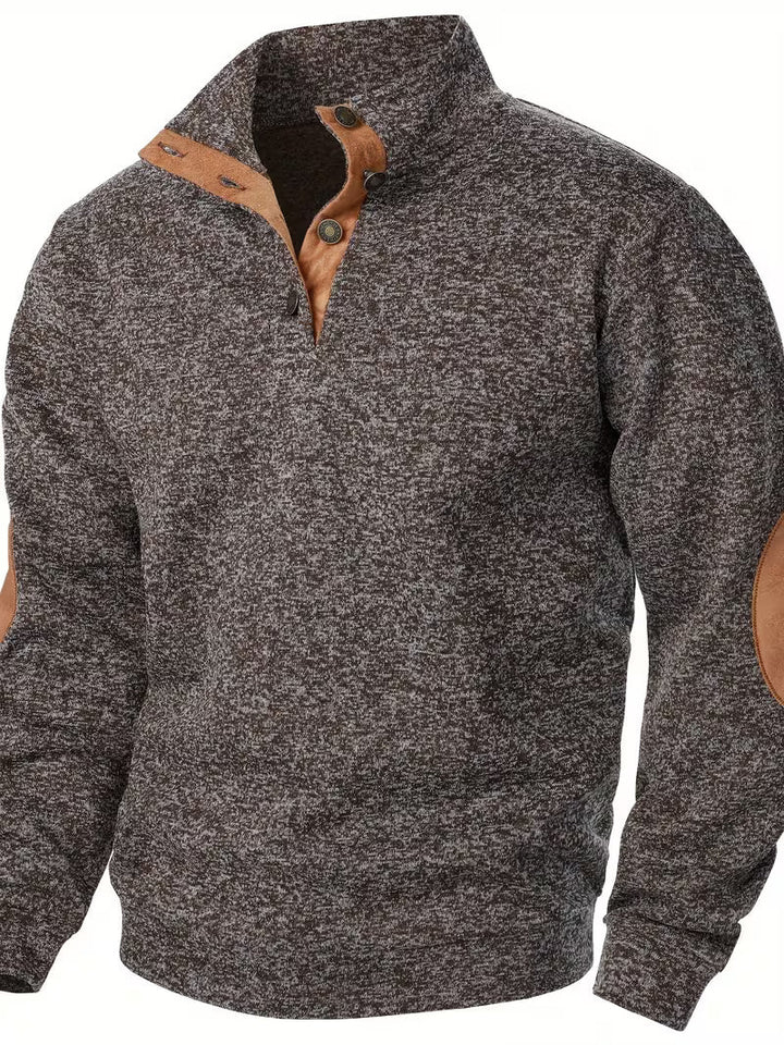 Kashyap - Sweat Shirt à col Montant et Manches Longues