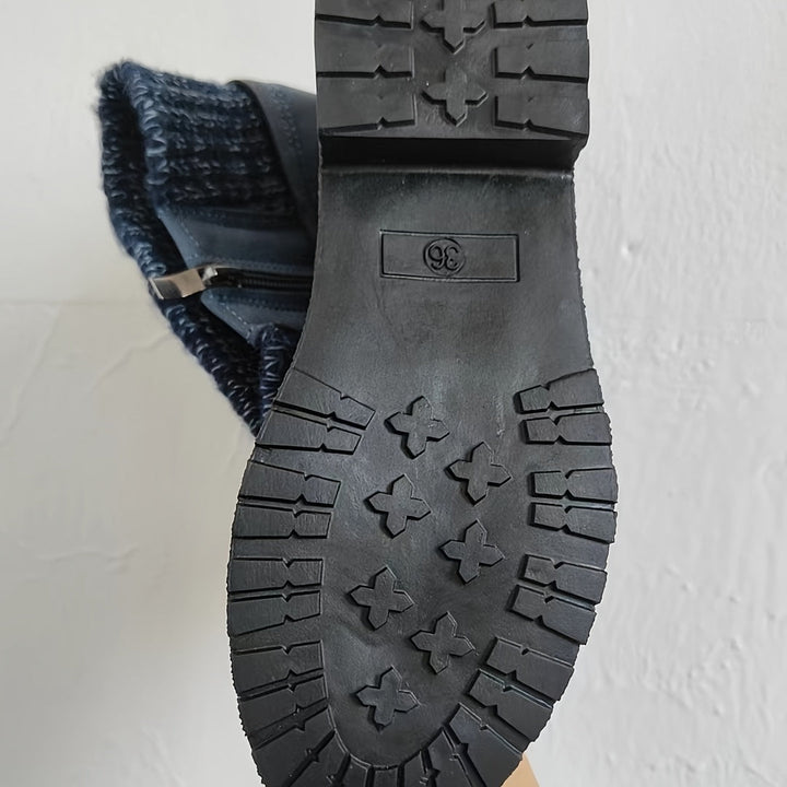 Willemjn - Bottines à Lacets Avec Revers Tricotés