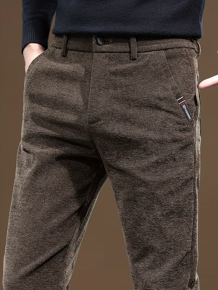 Talcott - Pantalon Décontracté Ajusté à Texture