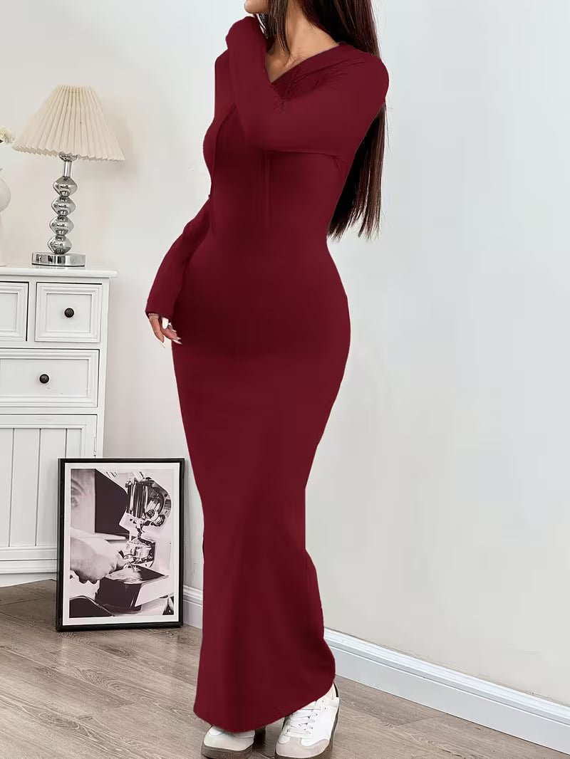 Dahye - Robe Longue À Manches Longues Et Capuche
