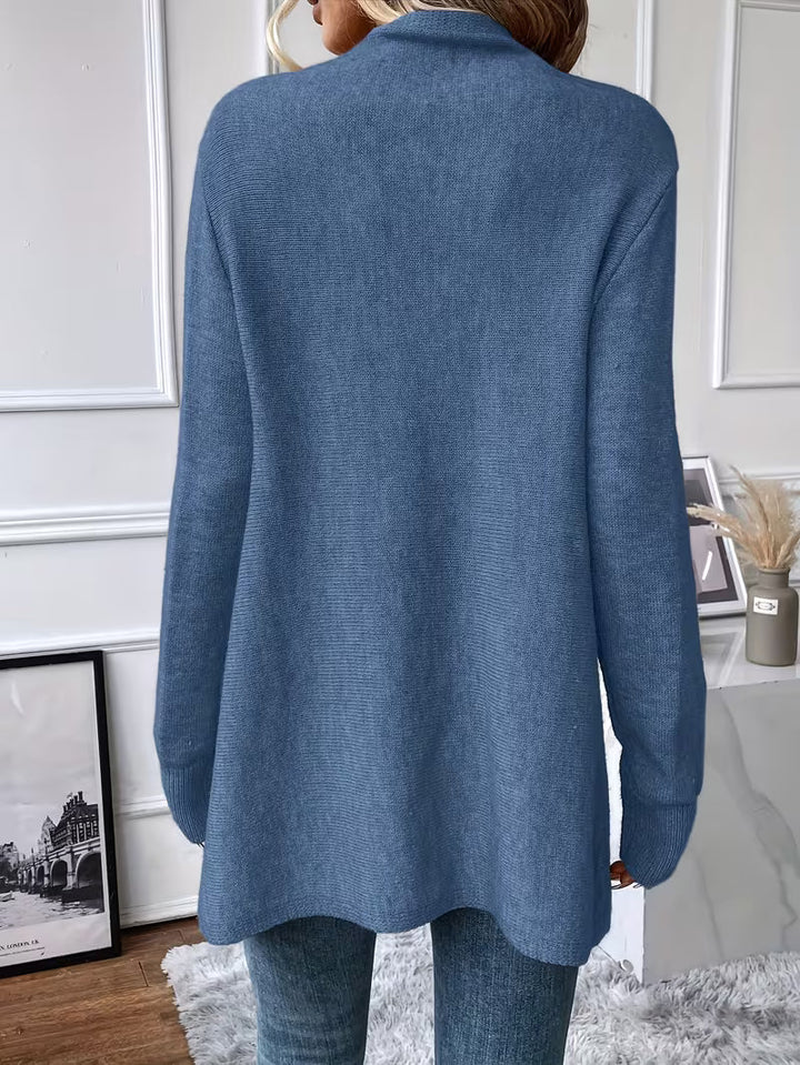 Busra - Cardigan Drapé AU Niveau Du Cou, Avec Bordure À Franges