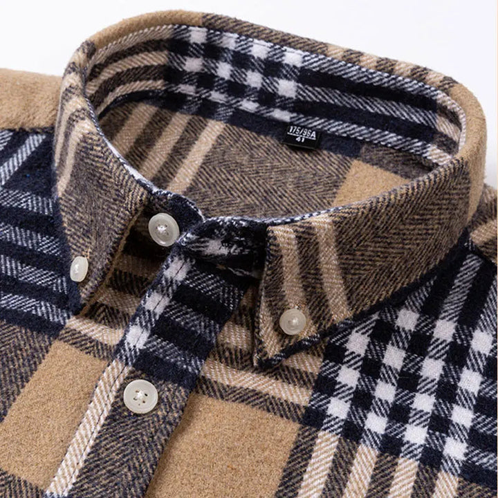 Joman - Chemise À Carreaux À Manches Longues Et Boutons