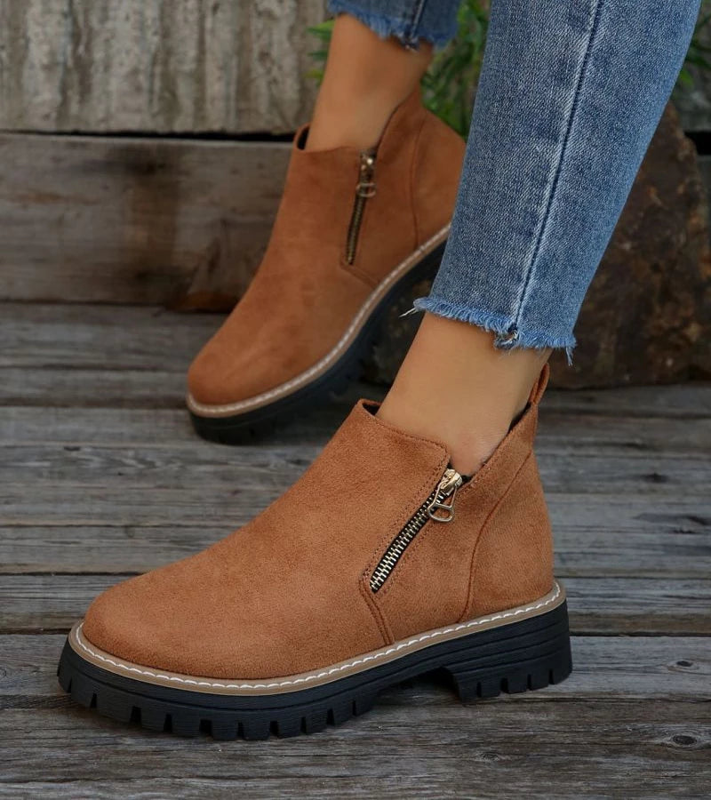 Miladie - Botte Orthopédique À Fermeture Éclair Latérale