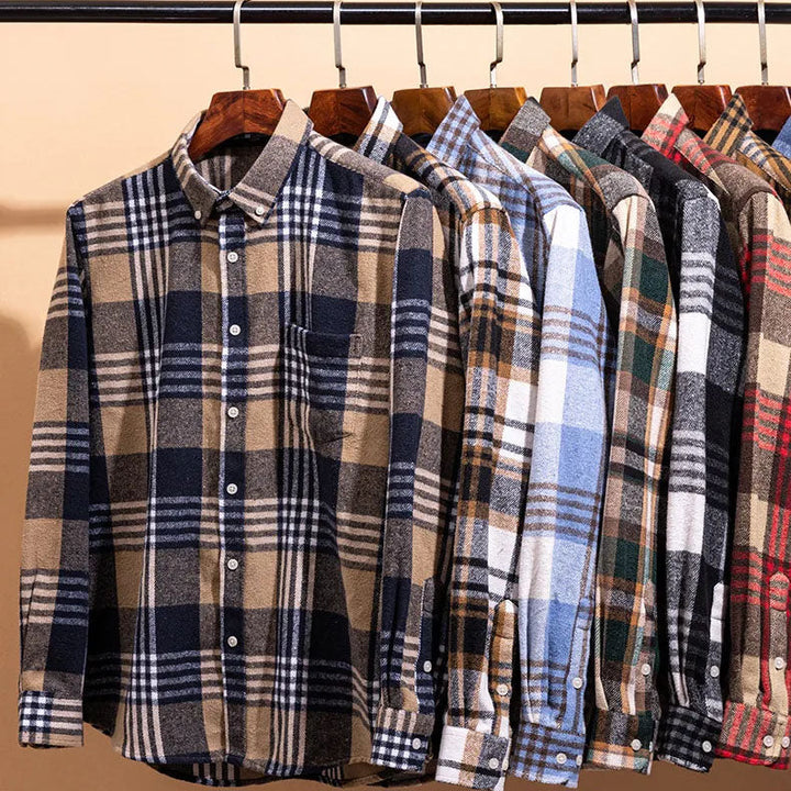 Joman - Chemise À Carreaux À Manches Longues Et Boutons