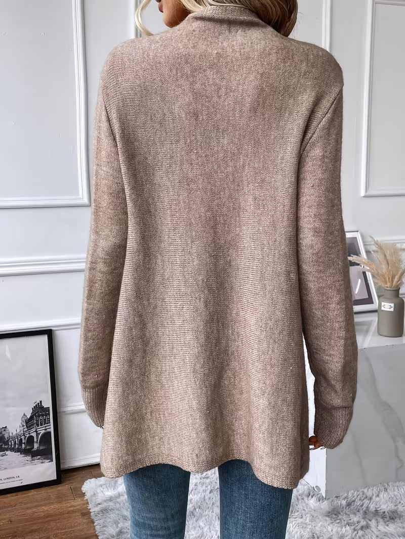 Busra - Cardigan Drapé AU Niveau Du Cou, Avec Bordure À Franges