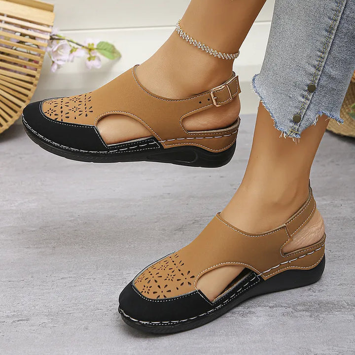 Anesa - Sandales Orthopédiques à Talon Compensé
