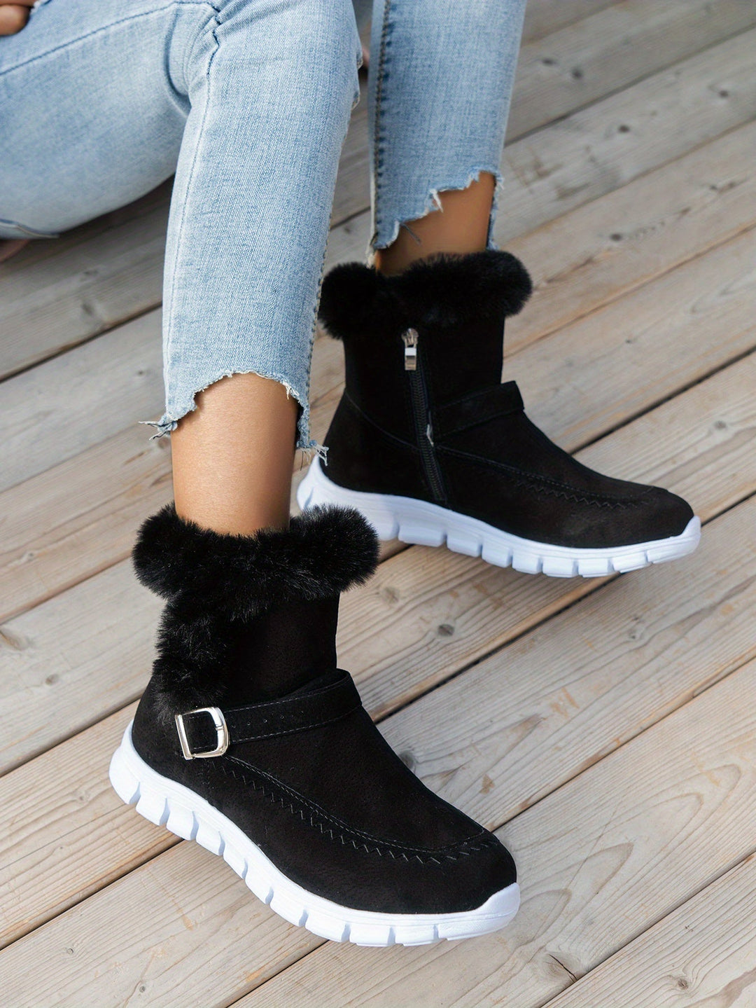 Adriany - Bottes D'hiver Pour La Neige À Semelle Épaisse