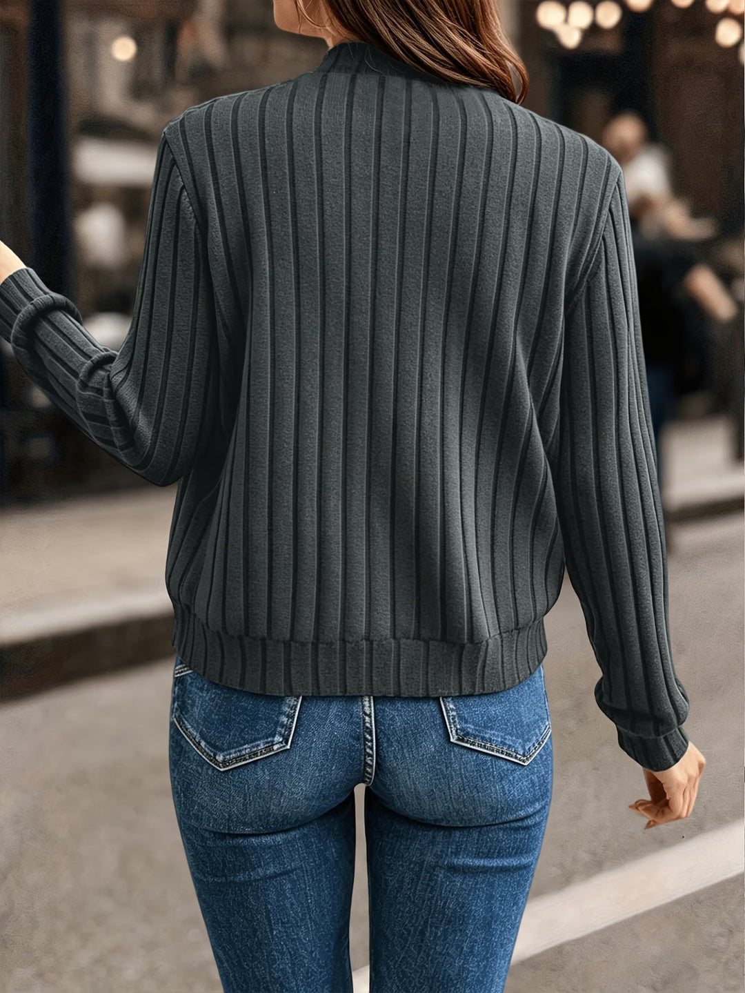 Nalia - Veste en Maille À Manche Unique