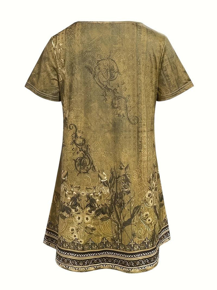 Abhishani - T-Chemise Ample À Imprimé Floral