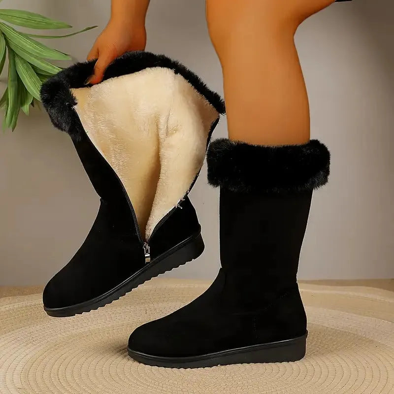 Neah - Bottes Longues Chaudes Avec Fermeture Éclair