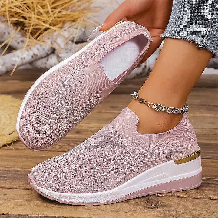 Josia - Baskets Sans Lacets À Motif Papillon Ornées De Strass